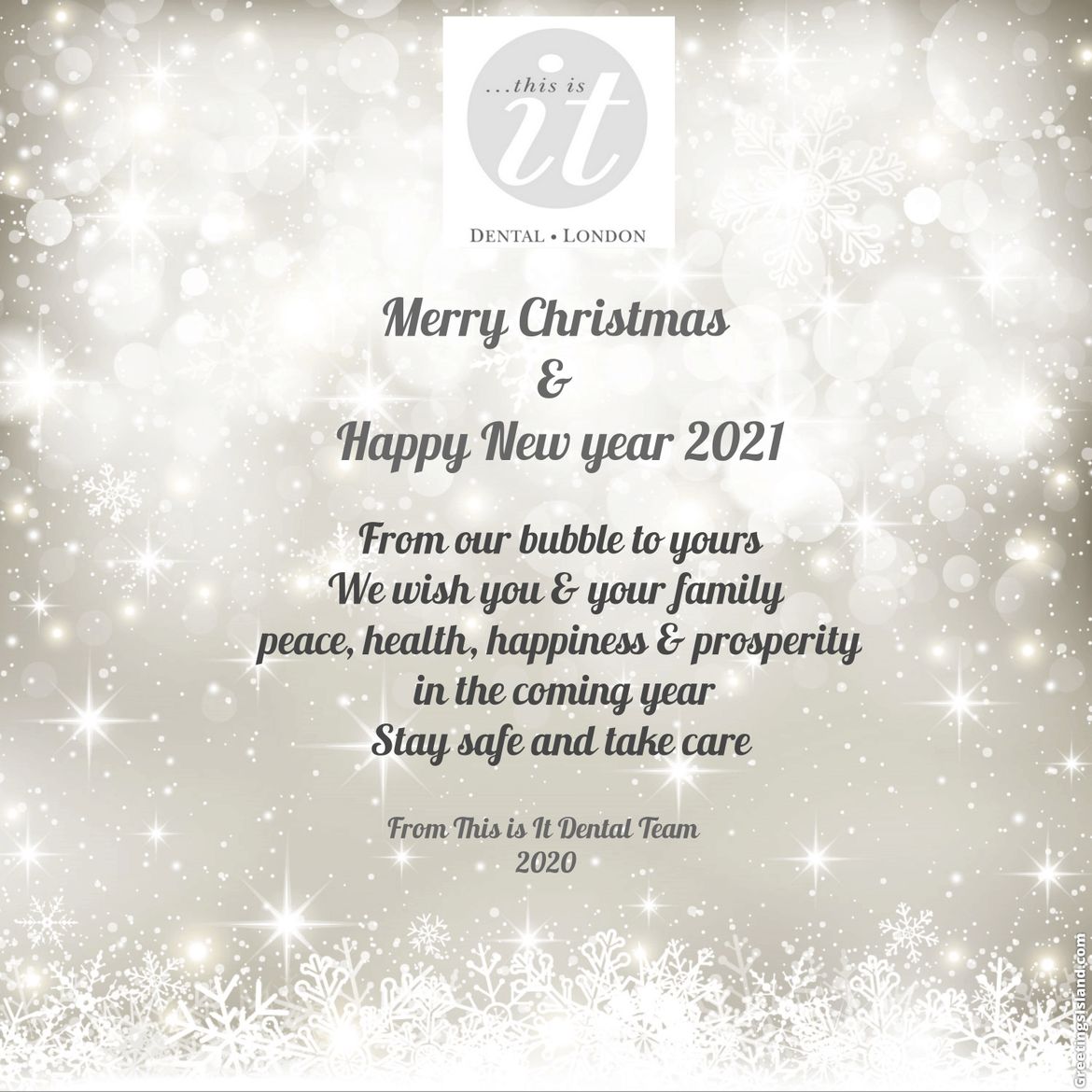 This is it dental Christmas Message